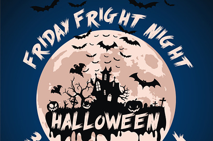 Halloween Friday Fright Night Flyer
