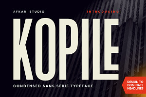 Kopile - Condensed Typeface