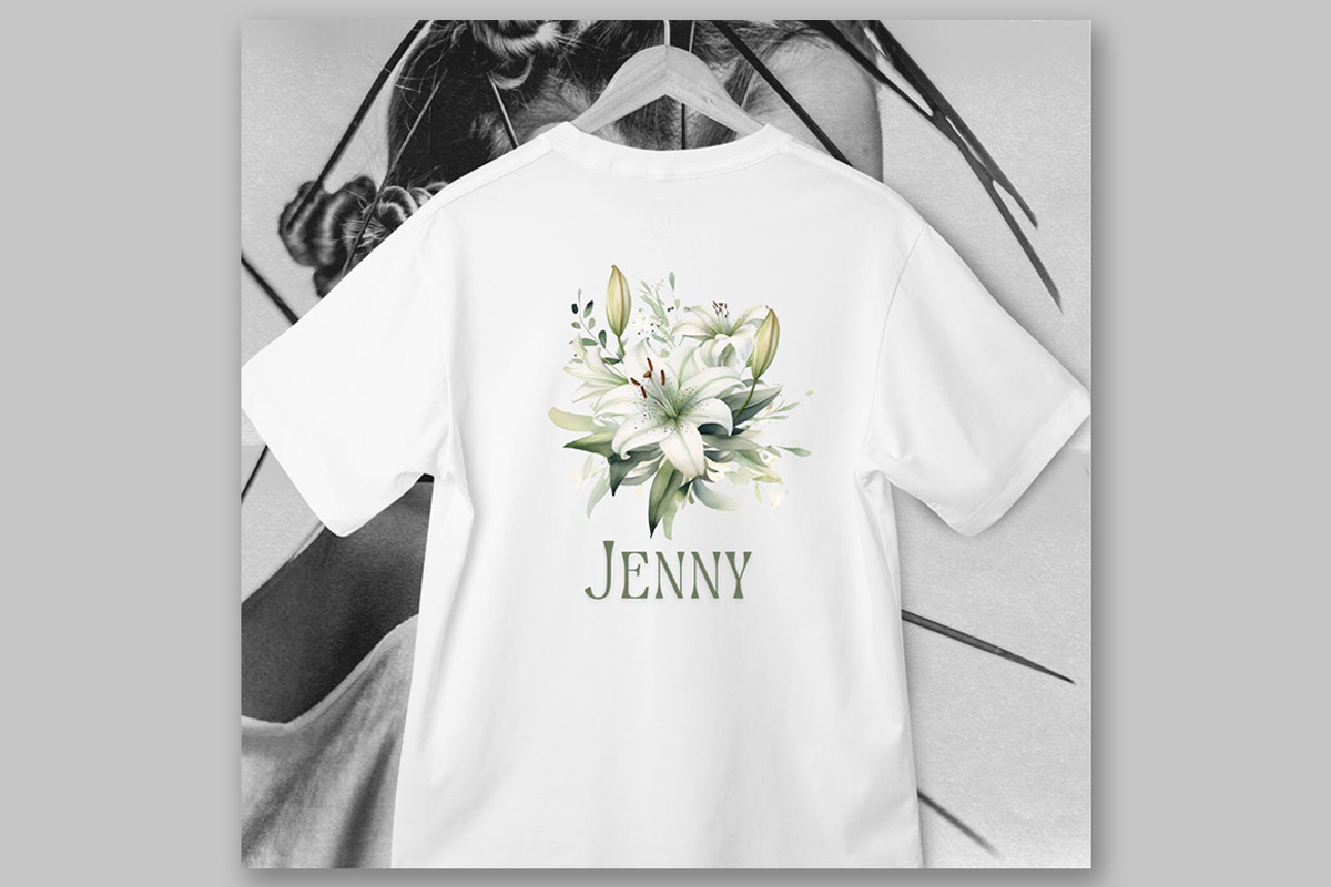 White Lily Flowers Clipart, a Decorative Illustration by LeCoqDesign (Photo 3 of 5)