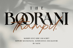 The Boorani Thampil Font Duo