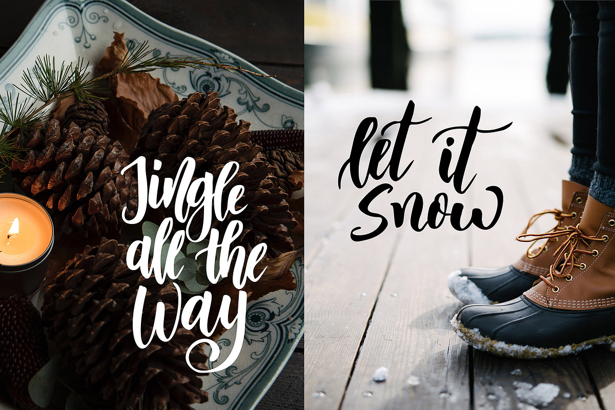 Winter Collection-Lettering+Clipart, a Decorative Illustration by Astarte_design (Photo 10 of 12)