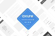 Axure responsive template Blog 01, a Wireframe Template by Humble UX (Thumbnail 1 of 5)