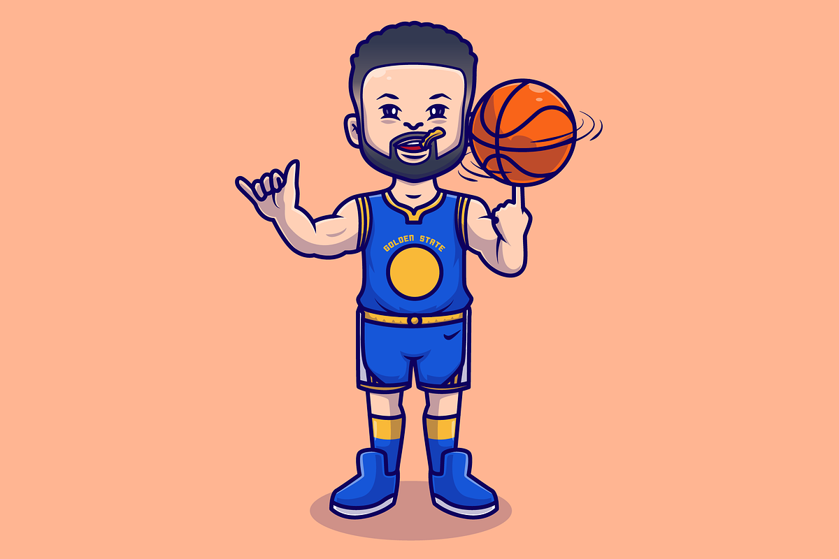 Cute Man Playing Basketball Cartoon, a Sport Illustration by Catalyst Labs