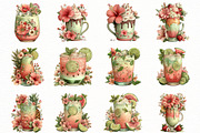 Whimsical summer tropical drink Clip, an Illustration by Designworld (Thumbnail 4 of 6)