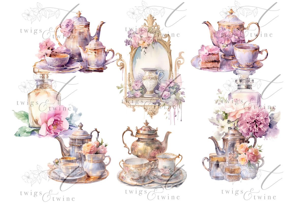 Regency Vintage Clipart Set, a Person Illustration by Twigs and Twine (Photo 3 of 7)