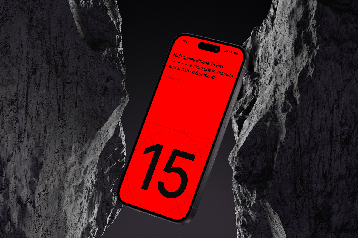 K-Mockups: iPhone 15 Pro, an iPhone Mockup by ls.graphics (Photo 9 of 10)