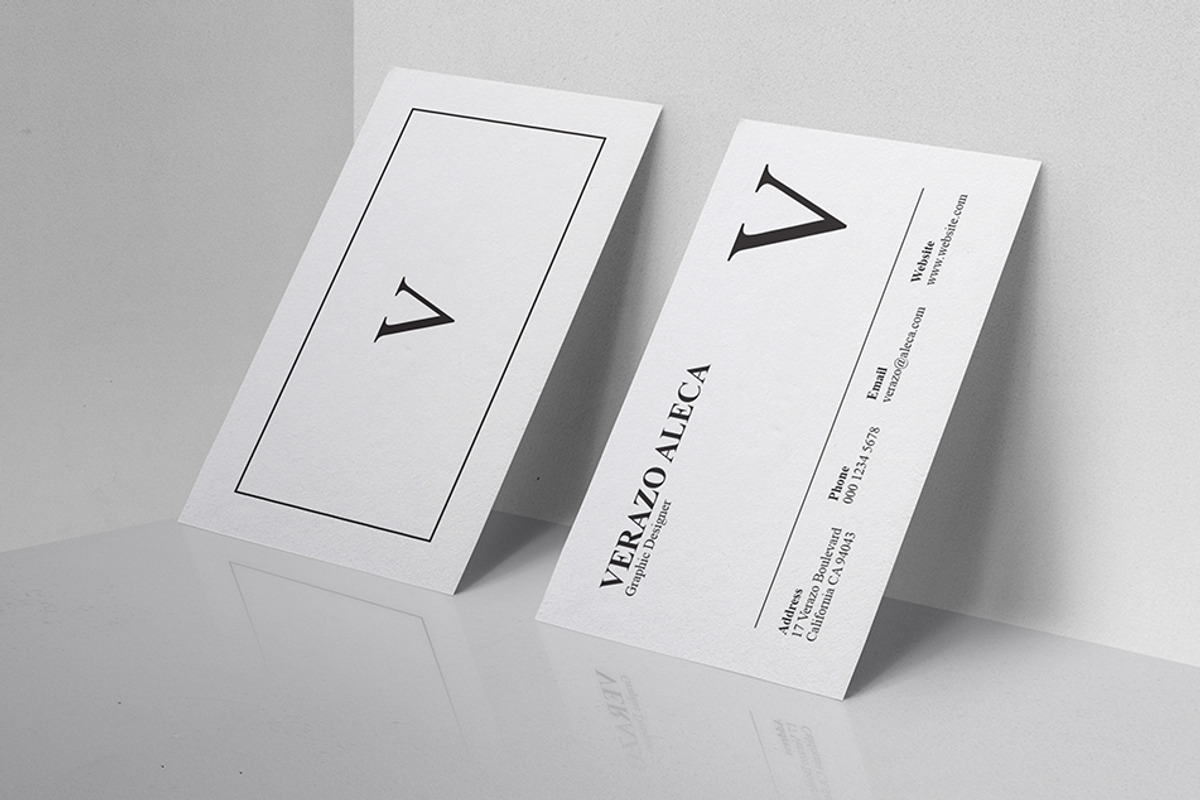 Clean & Modern Business Card, a Business Card Template by Verazo (Photo 3 of 4)