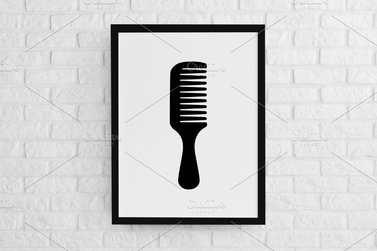Comb Silhouette SVG, an Object Illustration by newminddesign (Photo 2 of 3)