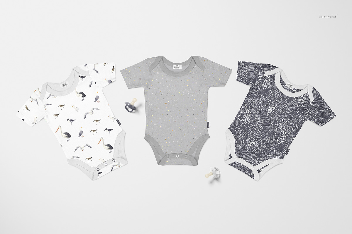 Baby Onesie Mockup Set, an Apparel Mockup by creatsy5 (Photo 6 of 9)