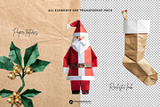Christmas Origami Paper Elements, a Graphic by Youandigraphics (Thumbnail 4 of 10)