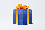 Gift Box Mockup, a Packaging Mockup by zpackcreative (Thumbnail 1 of 4)
