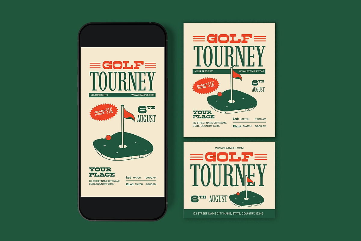 Golf Tourney Flyer, a Flyer Template by graphicook (Photo 3 of 3)