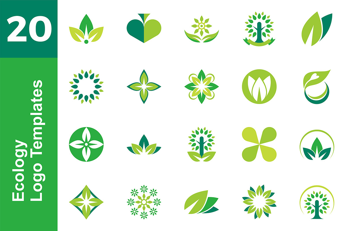 20 Logo Ecology Template Bundle, a Branding & Logo Template by Acongraphic (Photo 1 of 21)