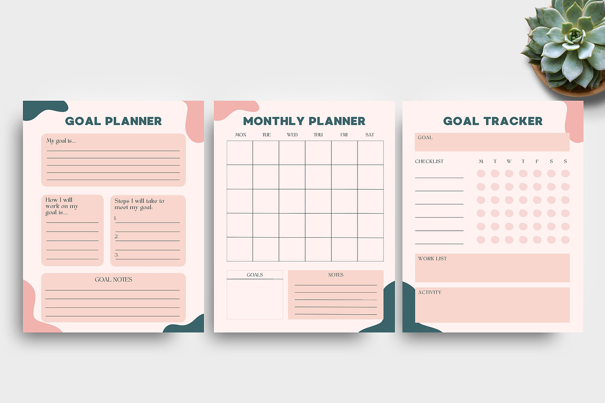 Editable Canva Planner Templates, a Stationery Template by Ultimate Template Shop (Photo 3 of 5)