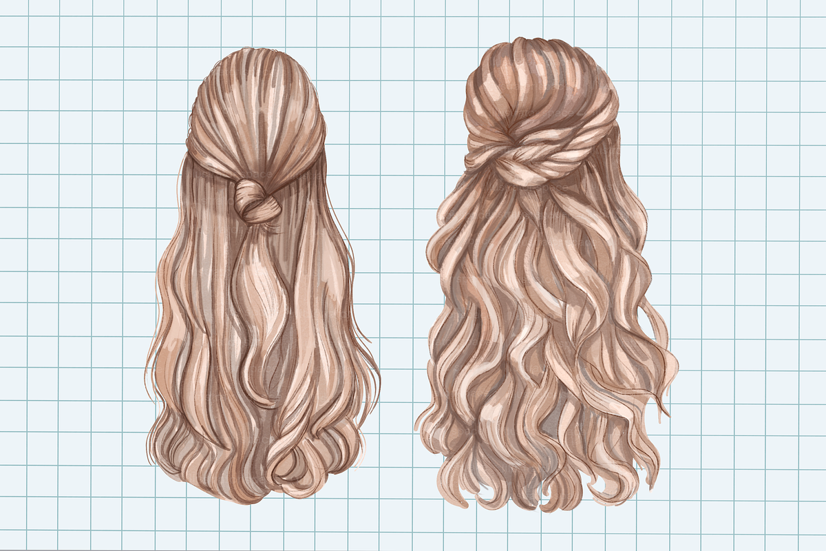 Hair clipart PNG digital download, an Illustration by Illustrator Space (Photo 7 of 8)