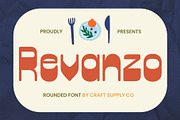 Revanzo Rounded, a Sans Serif Font by Craft Supply Co. (Thumbnail 1 of 8)