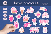 Love Stickers. Printable Stickers, a Technology Illustration by rinaletters (Thumbnail 1 of 5)