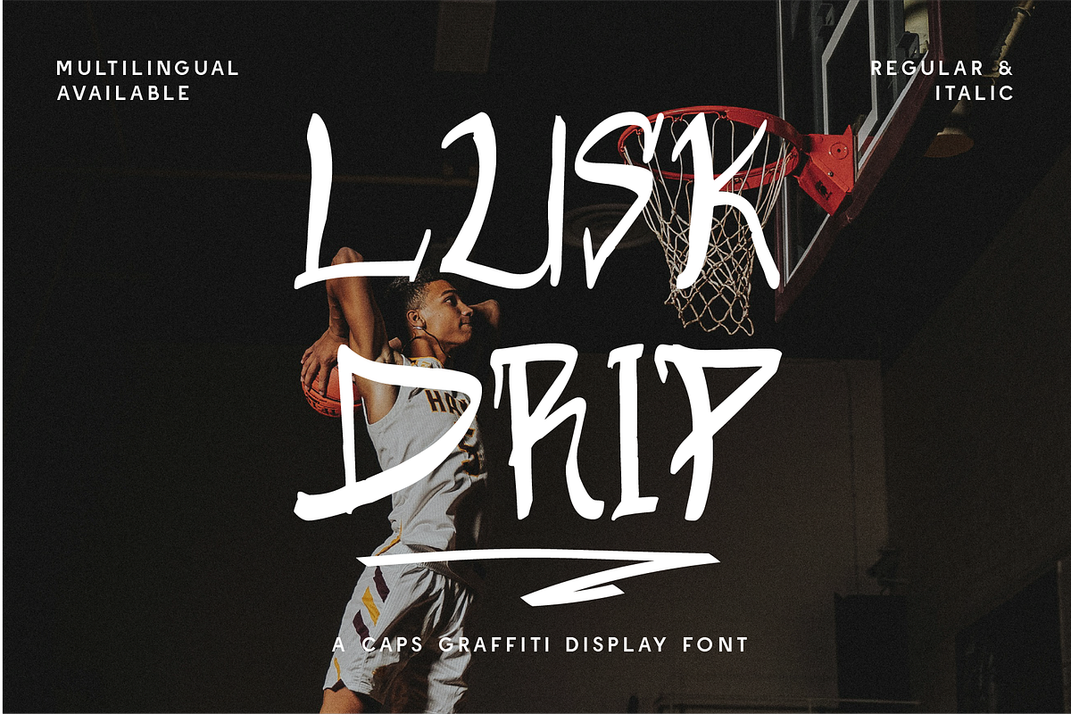 Lusk Drip - Tagging Graffiti Display, a Handwritten Font by Indotype Foundry (Photo 1 of 10)