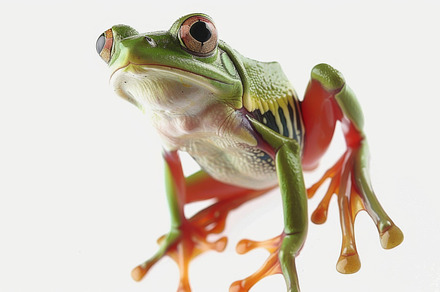 Frog on a white background, an Animal Photo by Handmadefont