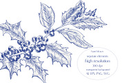 Christmas Wreaths & Decor Vector set, an Object Graphic by ON_lineart_store (Thumbnail 8 of 10)