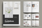 Brand Guidelines Template Layout, a Brochure Template by MightyDesign (Thumbnail 1 of 6)