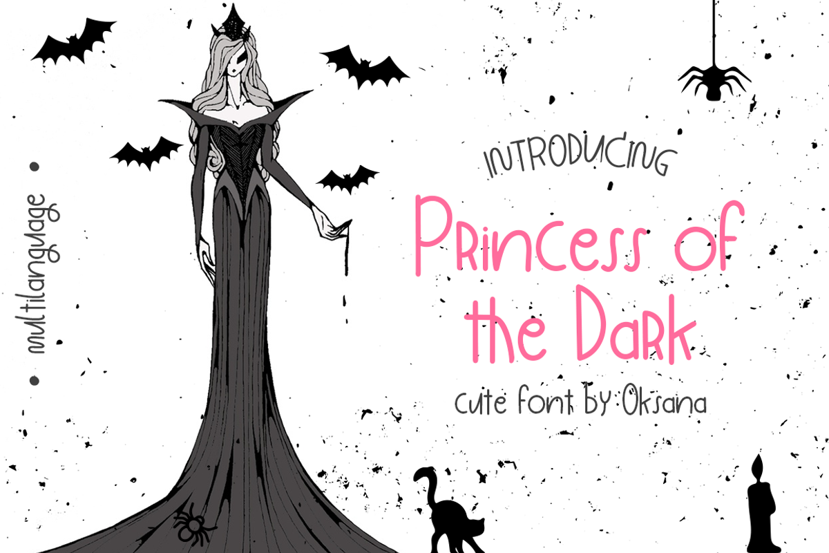 Princess of the Dark, a Script Font by Alexander Tiunov (Photo 1 of 7)