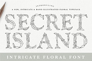 Floral Secret Island TTF, a Script Font by Drifter Studio (Thumbnail 1 of 6)