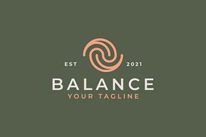 Abstract Spiral Balance Logo, a Branding & Logo Template by Signatoro