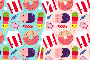 Patterns Kawaii Ice Cream & Sweets