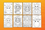 25 Halloween Coloring Pages For Kids, a Graphic by Wilin Digital (Thumbnail 2 of 2)