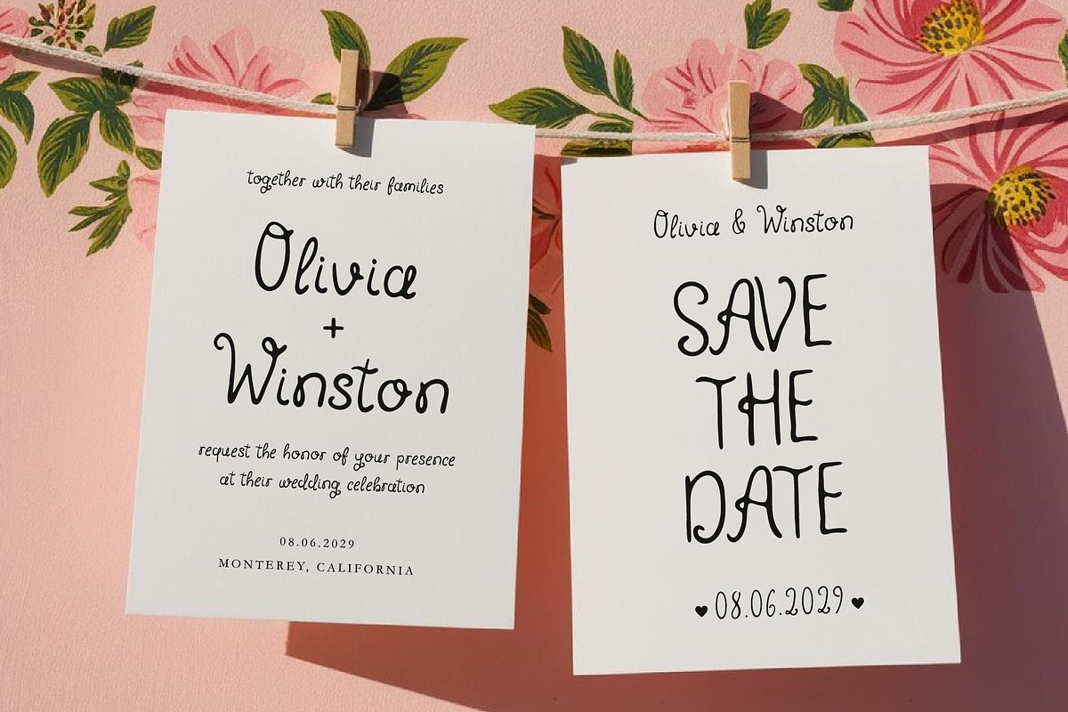 Whimsy Brides - Whimsical Curly Font, a Handwritten Font by Kaya Fonts (Photo 18 of 32)
