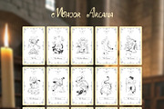 Medieval Doodle Tarot Deck Step, an Illustration by Anastasiya Klempach (Thumbnail 3 of 9)