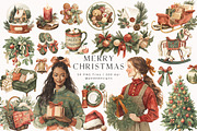 Merry Christmas Collection, a Seasonal Illustration by PeDe Designs (Thumbnail 2 of 31)