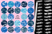 Procreate Cloud Sky texture brushes, a Brush Add-On by Revabrush (Thumbnail 2 of 9)