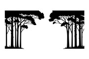 Forest Frame Silhouette SVG Bundle, an Illustration by jahid234 (Thumbnail 43 of 51)