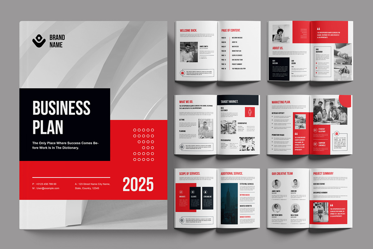 Business Plan Brochure, a Brochure Template by ContestDesign (Photo 1 of 3)