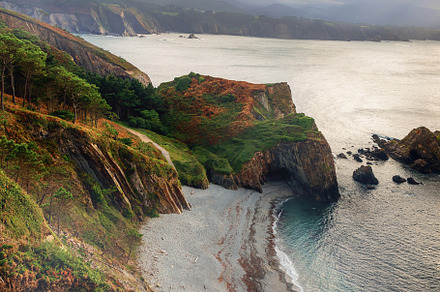 view of the Asturias coast, natural, a Nature Photo by Perpis