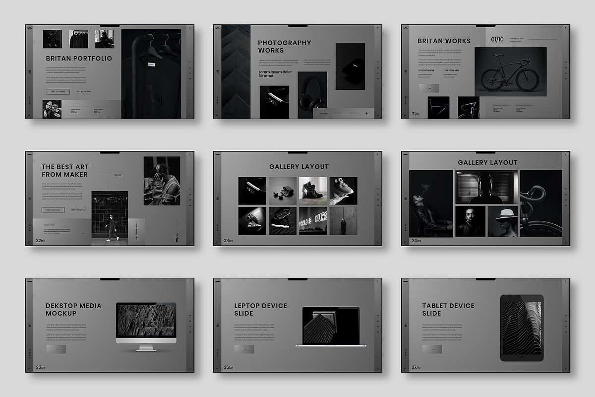 Britan – Business PowerPoint Templat, a Presentation Template by Dens Creative Studio (Photo 4 of 6)