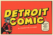 Detroit Comic – Comic Font Pair, a Sans Serif Font by Prioritype Co (Thumbnail 1 of 12)