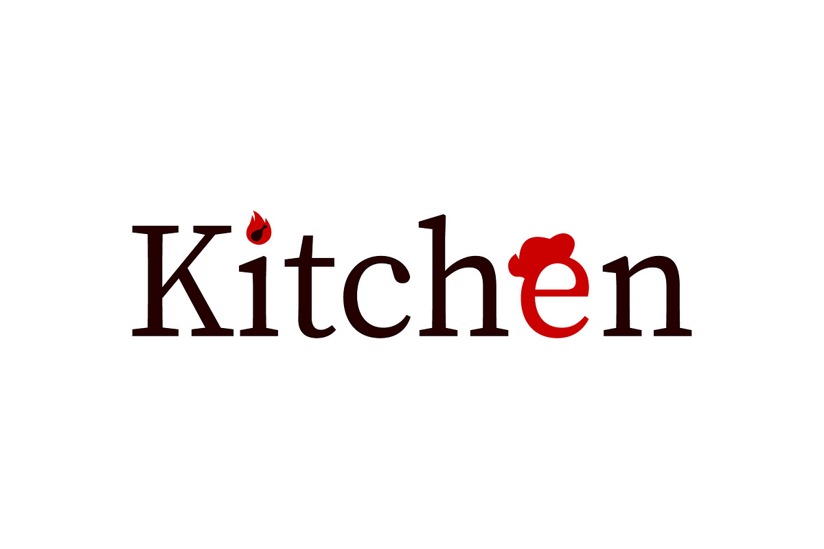 Kitchen Wordmark Logo Design, a Branding & Logo Template by Salman Shop (Photo 1 of 2)