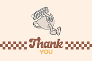 Groovy Coffee Characters Clipart, an Object Graphic by Alina Sh (Thumbnail 8 of 8)