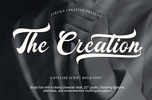 The Creation Script Bold Font
