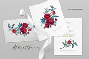 Dark red peonies, an Illustration by Vasmila (Thumbnail 5 of 10)