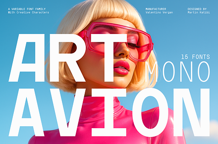 Artavion Mono - Monospace Typeface, a Sans Serif Font by Valentino Vergan