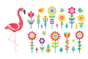 Summer Objects Or Elements, Flamingo