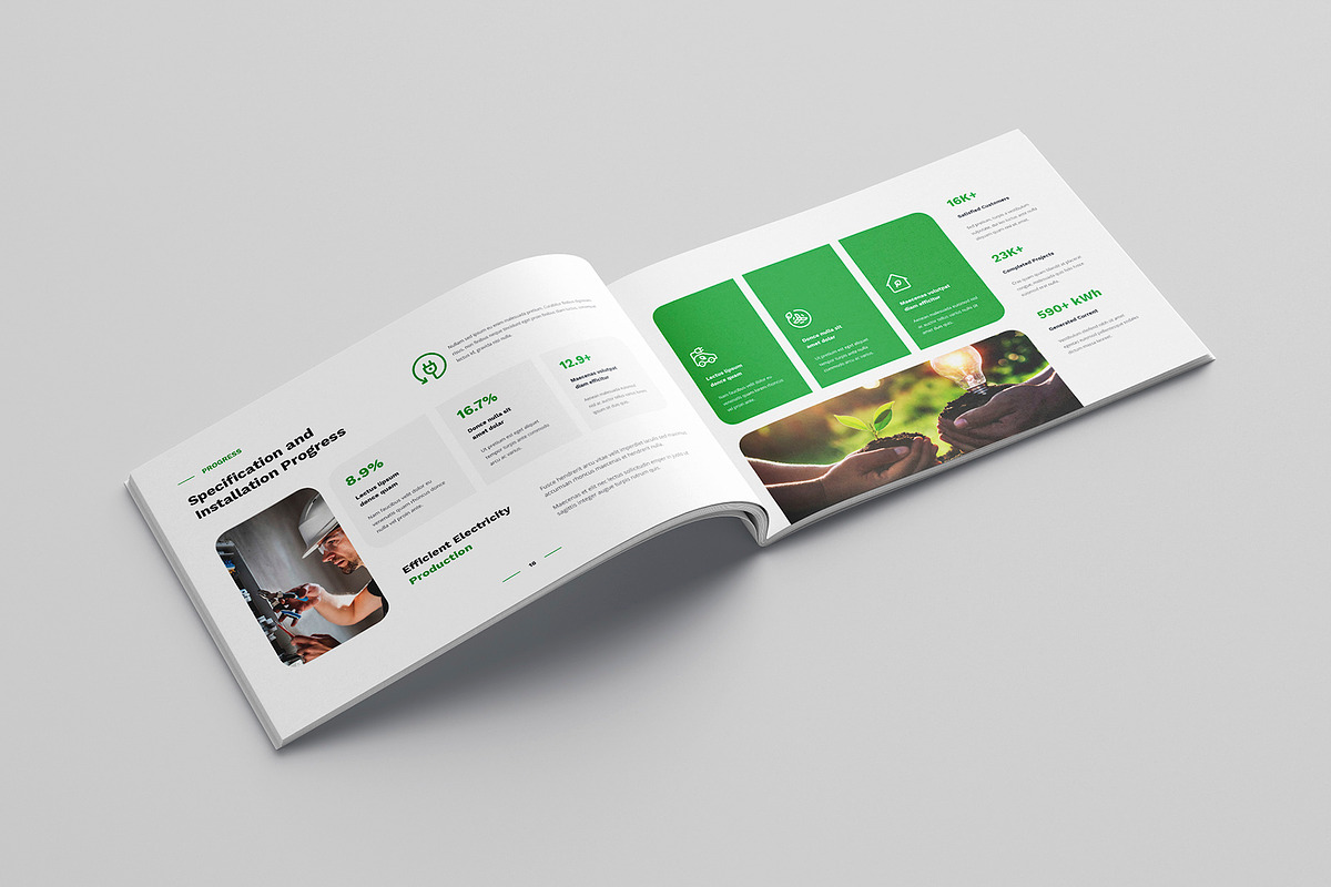Solar Energy Company Profile LS, a Brochure Template by artbart (Photo 6 of 7)