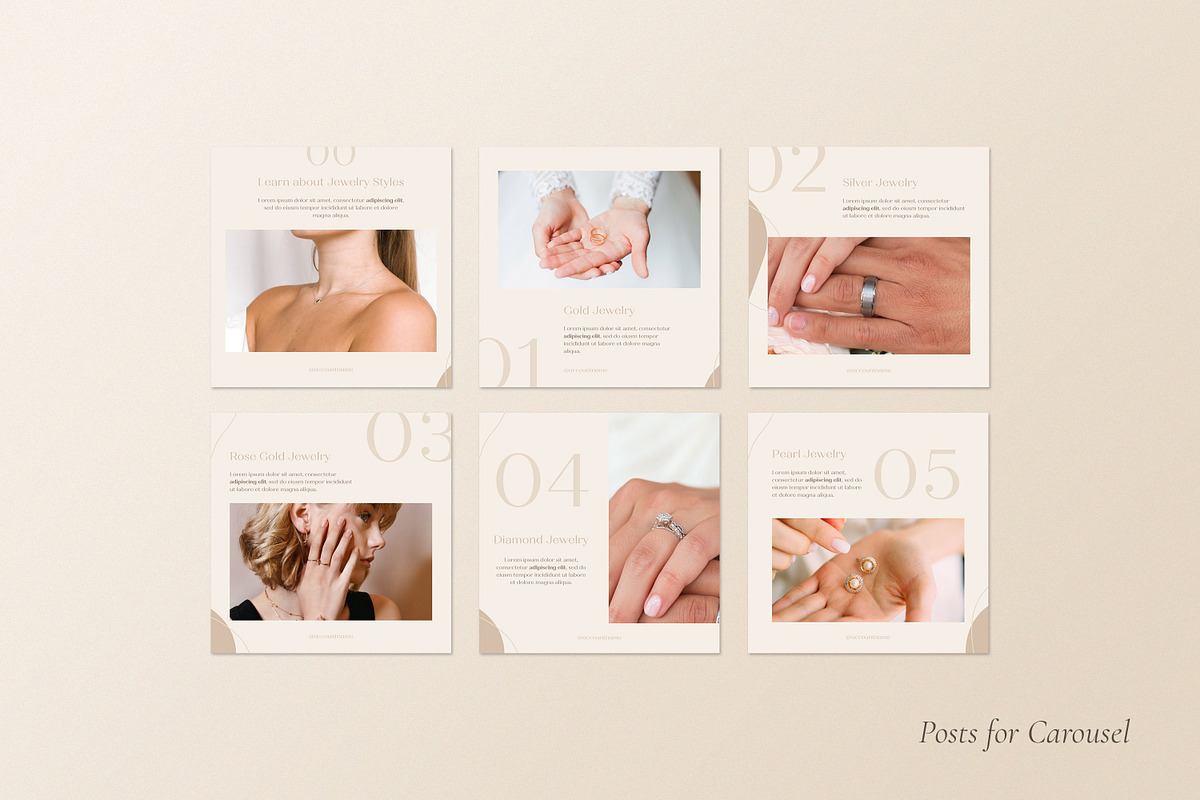 Jewelry Social Media Kit CANVA, a Social Media Template by Wildnun Studio (Photo 13 of 27)