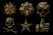 Camouflage Font, a Sans Serif Font by Handmadefont (Thumbnail 8 of 14)