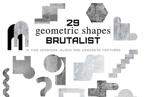 Brutalist Concrete Elements