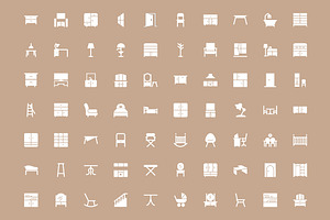 100 Furniture Vector Icons